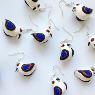 kookaburra earrings